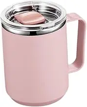 Coffee Mug with Handle Insulated Tumbler Thermal Tumbler for Home Office Camping, Pink