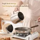 Deep Frying Pot with Oil Filter Stock Pot Leakproof Oil Storage Container