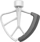 Kitchpower Flex Edge Beater for KitchenAid Tilt-Head Stand Mixers White(5.2-57L)