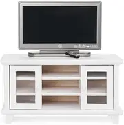 Odoria 1/12 Scale Dolls House Miniature Television and TV Cabinet Dollhouse Furniture Accessories, White