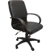 Rapidline Cleo Comfort Chair Medium Back W494 x D500 x H450-580mm Black