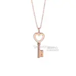 TIFFANY&CO. 愛心鑰匙18K玫瑰金項鍊