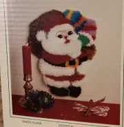 Vintage Sunset Latchhook Kit 8100 Santa Claus 19x14 Retro Christmas Conplete 80s