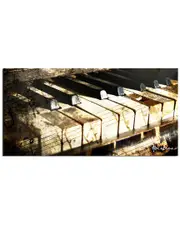 Ready2HangArt Ivory Keys Wrapped Canvas Wall Art by Tristan Scott