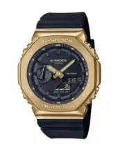 New Casio G-Shock Analog-Digital Gold Ion Plated Bezel Men's Watch GM2100G-1A9