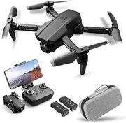 Drone with Camera 4K,Drone Dual Camera Track Flight Gravity Sensor Gesture Photo Video Altitude Hold Headless Mode RC Quadcopter for Adults Kid