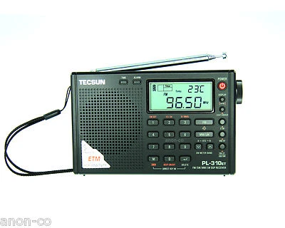 TECSUN PL-310ET (Black Color) PLL DSP Multi Band Radio ** ENGLISH VERSION**