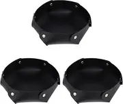 ibasenice 3pcs Dice Tray Table Tray Dice Case Decorative Tray Storage Tray Party Supply Dice Storage Holder Dice Storage Plate Party Dice Holder Leather Tray Desk Tray Pu Storage Box Desktop