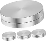 Homoyoyo Enhanced Stability Cake Turntable Base 4 Pack Aluminum Cake Spinner Rotor for Baking Decorating and Displaying Cookies