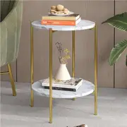 ALFORDSON Side Table Bedside Table Sofa End Nightstand Gold