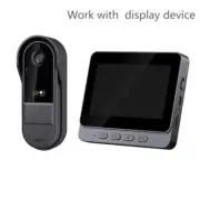 Wireless Intercom Doorbell Night HD Vision 4.3In IPS Screen Waterproof Doorbell