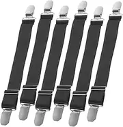 DRESSOOS 6Pcs Adjustable Boot Straps with Buckle Elastic Fashionable Clips for Motorcycle Bicycle Luggage Non Slip Holder for Secure Binding Fastening