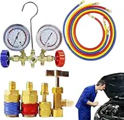 Air Conditioning Gauge - Professional Freon Gauge for AC - Portable Refrigerant Testing Device, Air Conditioning Supplies for Home