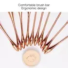 10pcs Brush Set Eye Shadow Concealer Blusher Brush Brush Set Rose Gold ZZ1
