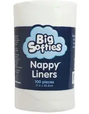 [Big Softies] Nappy Liners in White