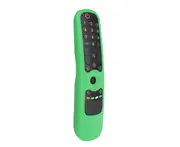 Remote Control Cover Glow in The Dark Wear-resistant Full Protection with Strap TV Remote Control Holder Protector for LG AN-MR21GC MR21N/21GA-Green