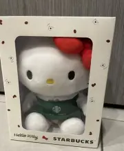 STARBUCKS X HELLO KITTY Limited Edition Plush in Green Barista Apron