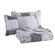 Patchwork Bedspread Quilted Coverlet Sets Bedding Pillowcases Pale