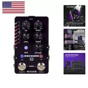 Drum Machine Guitar Pedal with 121 Drum Grooves 11 Music Styles 7 Rhythm Slot...