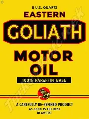 Eastern Goliath Motor Oil 24" x 30" METAL SIGN