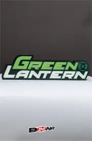 Green Lantern logo display Geoff Johns Beena Studio