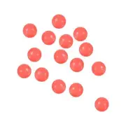 200Pcs 8mm Dia Round Plastic Glow Fishing Beads Tackle Tool, Red