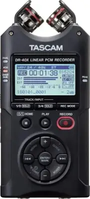 Tascam DR-40X Portable Four-Track Audio Recorder and USB Interface