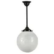 Sheffield Frost Etch 10&quot; Shade w 3/4&quot; x 1/2m Rod Pendant