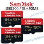 SANDISK MICRO EXTREME PRO【64G 128G A2 讀200 寫90】公司貨【中壢NOVA-水世界】