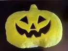 Target Halloween 2024 ~ Hyde & Eek Neon Green Pumpkin Faux Sherling Pillow 16x12