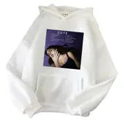 Olivia Rodrigo Guts Olivia Rodrigo Hooded Sweatshirt Autumn And Winter SNNGV White M