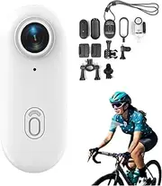 The Snap Cam, Camp Snap Camera, HD 1080P/4K Pocket Action Go Sna-p Camera with 360° Rotationspring Clip, Wearable Body Cameras for Bike Cycling, Vlogging, Adventures and Car Lovers (White,1080P)