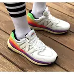 NEW BALANCE 白彩 彩尾 經典 防滑 慢跑鞋 M5740LA