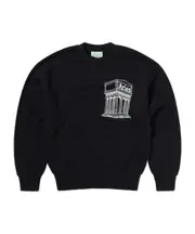Mega Temple crew-neck sweatshirt Black