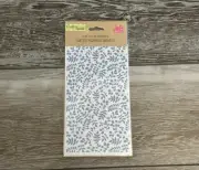 NWT BEAUTIFUL BLUE LEAF RUB ON TRANSFERS LEAVES FOR CRAFTS SCRAPBOOKING ETC