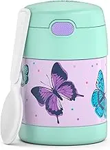 RMOVR THERMOS Kids FUNTAINER Food JAR 0.30 L, Butterflies, Thermal Food Container with Spoon for Children, 5 Hours hot / 7 Hours Cold, Absolutely Leak-Proof for Soup, Cereal, Break