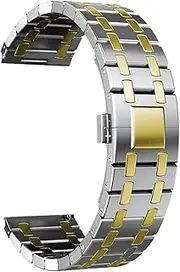 [MGTCAR] Stainless Steel Luxury Band For Galaxy Watch 5 Pro 40/44mm 42/46mm For Huawei Gt 2/3 Pro Metal Strap 20mm 22mm WatchBands