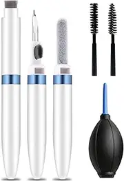 4 in 1 Cleaning Pen for Airpods Pro 1 2, Cleaner Kit Soft Brush for Bluetooth Earphones Cleaning Tools for Earbuds,Phone Charging Port,Earpods,Earphone,Headphone, iPod,Case,iPhone,ipad,Laptop(White)