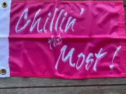 CHILLIN THE MOST Safety Flag Sailboat UTV ATV JEEP Gator Go Cart Pendant Boat