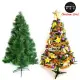 台灣製 6呎 / 6尺(180cm)特級綠松針葉聖誕樹 (+飾品組)(不含燈)-飾品紫金色系YS-GPT06003