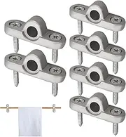 Awning Wall Holes Pin - 6X Metal Eyelets Replacement - Motorhome Hook Holder, Roof Bar Brackets, 8mm Mounting Tool For Motorhomes, Caravans