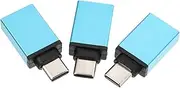 3pcs USB Adapter USB c Adapter Phone Charger Adapter Charger Adapters Type c Charger Adapter Headphones Adapter Lighting Adapter Connector Laptop Adapter Aluminum Alloy