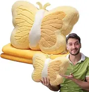 Decorative Pillow for Couch - Stuffed Butterfly Shaped Nap Pillow - Comfortable Pillows Cushion Bed Room Decoration Pillows for Bed Room, Chair, Car