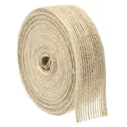 Burlap Fabric Ribbon, 1 Inch Natural Fabric Burlap Jute Ribbon, 11 Yards