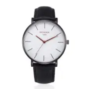 Ultra-thin Quartz Watch with Mesh Belt and Round Dial, Multiple Color Options