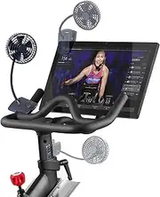 SELINA Rechargeable Clip-On Fan for Peloton Bike & Peloton Bike+, Portable USB Fan for Stroller, Deask & Treadmill - Versatile Exercise F an with 3 Speed Levels for Continuous Power (Dark Navy)