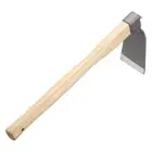 Garden Hollow Hoe 15" x 4.5" Steel Hoe Garden Tool with Wooden Handle