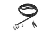 Kensington Keyed Lock Clicksafe 2.0 Carbon Steel Cable For Laptop Notebook Black
