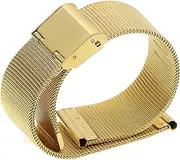 YingYou Universal Milanese Bracelet 12 14 16 18 20mm 22mm 24mm Silver Stainless Steel Strap Band Replacement Bracelet Compatible With Smart Watch