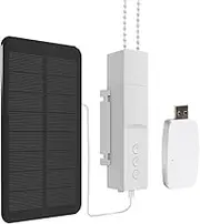 WiFi Smart Roller Shade Driver Power by Battery Solar Panel Electric Blinds Motor Alexa Google Home Remote Control (with Solar Panel)